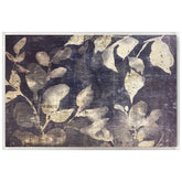 Sun Stained Foliage I - High Resolution Giclee Printed Canvas Framed in Contemporary Clear Acrylic Frame